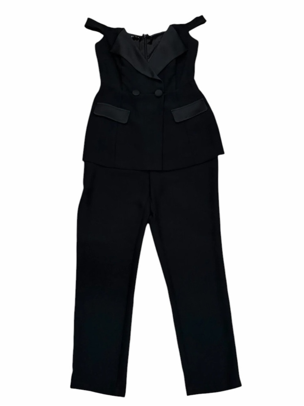 Bebe Tuxedo Jumpsuit